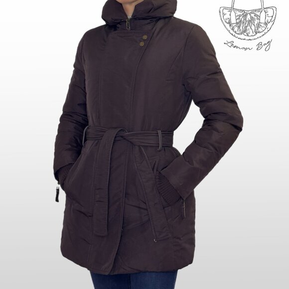 MNG Mango / Winter Down Puffer Coat / Size XS / Color Dark Chocolate Brown - Picture 2 of 12